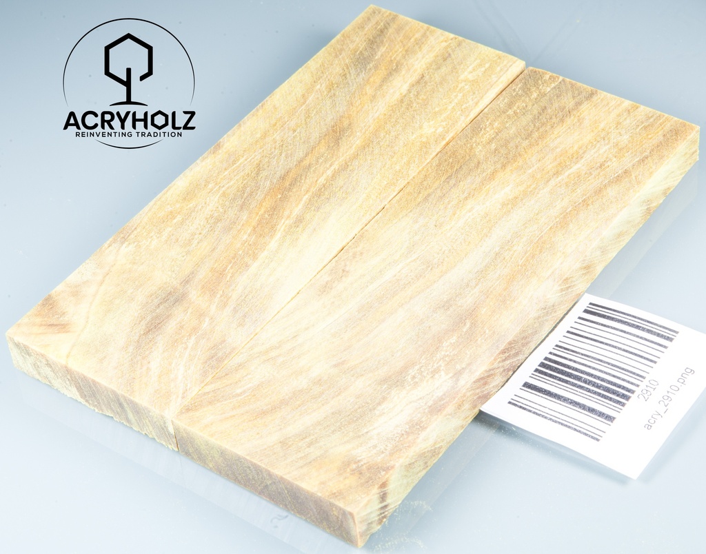 Pappel Griffschalen stabilisiert | acryholz | Messer | Griffholz