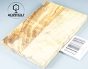 Pappel Griffschalen stabilisiert | ACRYHOLZ | Messer | Griffholz
