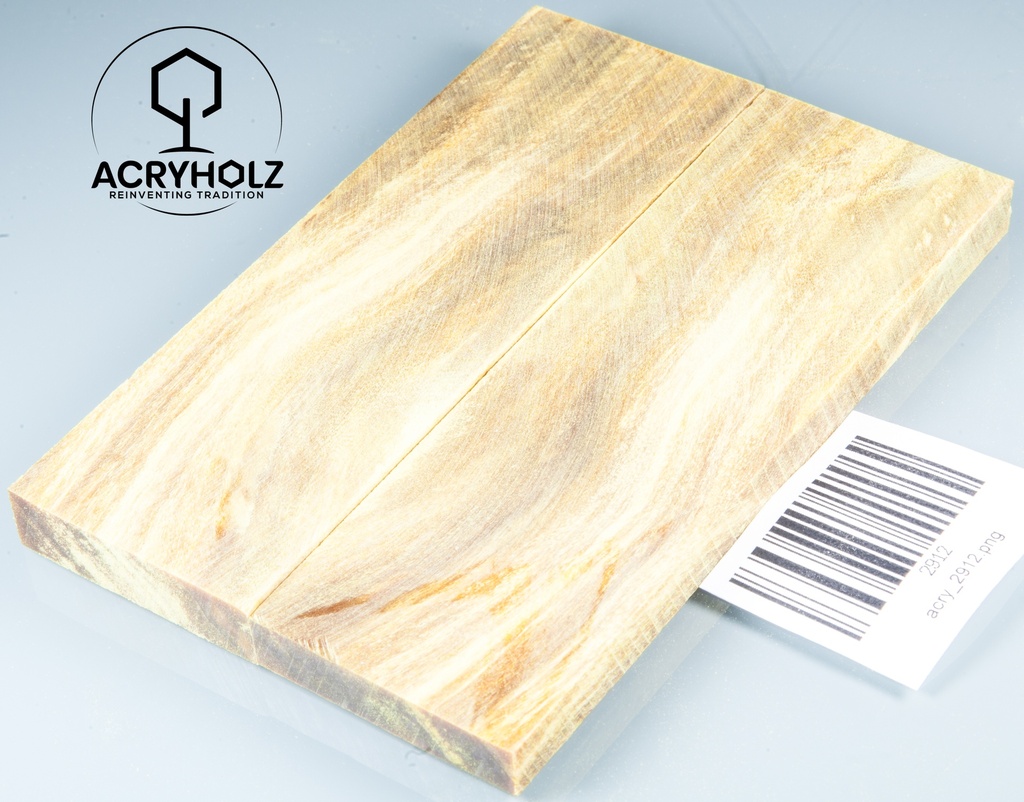 Pappel Griffschalen stabilisiert | acryholz | Messer | Griffholz