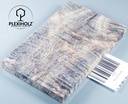 Kastanie Maser stabilisiert | 130x40x10 | plexiholz | buckeye schalenpaar 0723