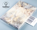 Kastanie Maser stabilisiert | 130x40x10 | plexiholz | buckeye schalenpaar 0719