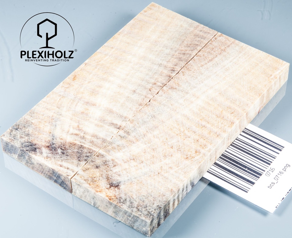 Kastanie Maser stabilisiert | 120x40x10 | plexiholz | buckeye schalenpaar 0716