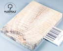 Kastanie Maser stabilisiert | 120x40x10 | plexiholz | buckeye schalenpaar 0716