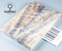 Kastanie Maser stabilisiert | 120x40x10 | plexiholz | buckeye schalenpaar 0715