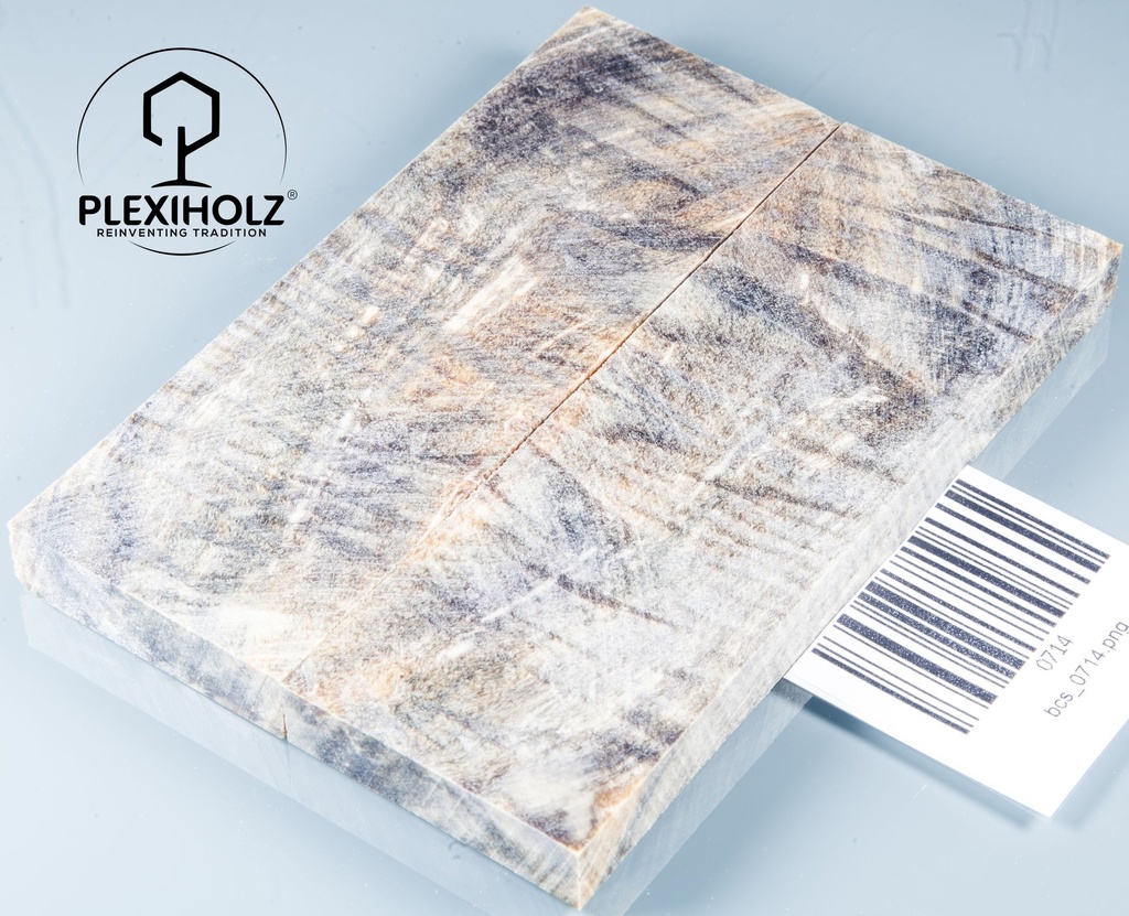 Kastanie Maser stabilisiert | 120x40x10 | plexiholz | buckeye schalenpaar 0714