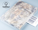 Kastanie Maser stabilisiert | 120x40x10 | plexiholz | buckeye schalenpaar 0714