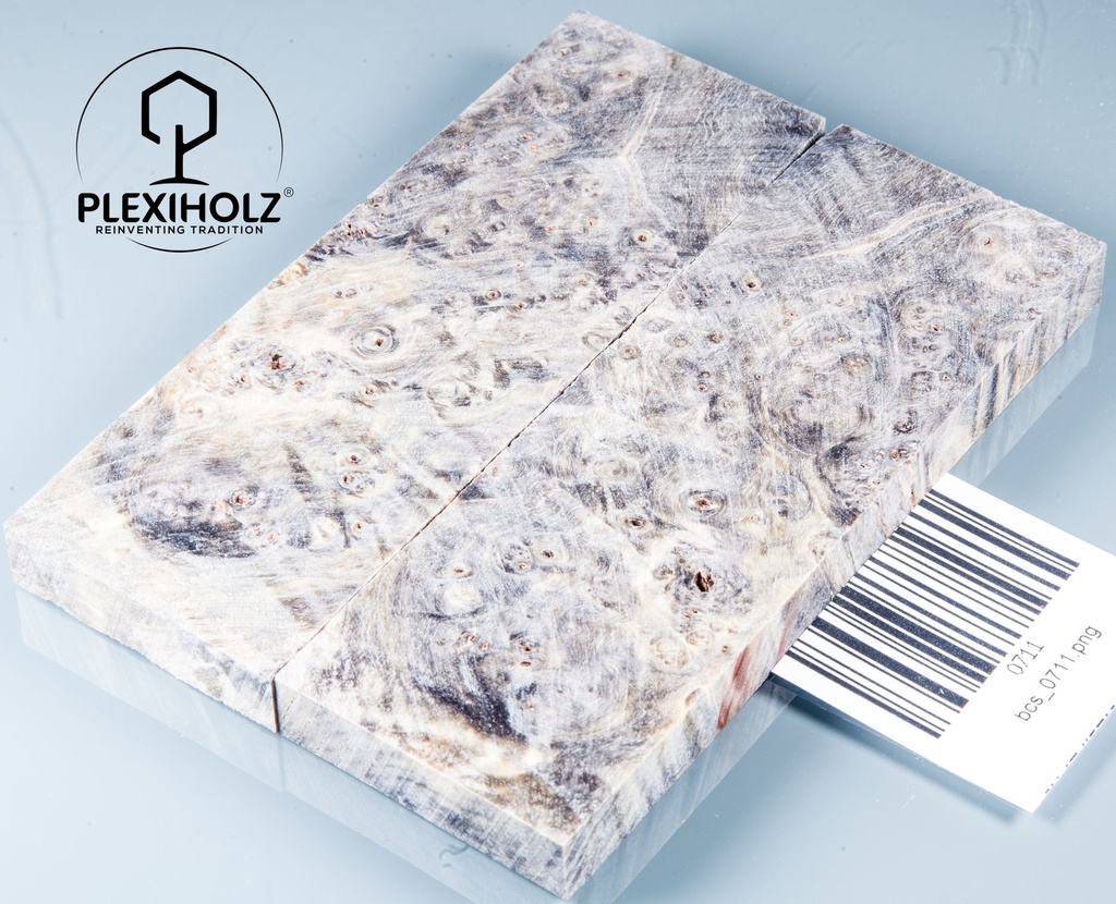 Kastanie Maser stabilisiert | 120x40x10 | plexiholz | buckeye schalenpaar 0711