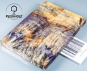 Kastanie Maser stabilisiert | 120x40x10 | plexiholz | buckeye schalenpaar 0710