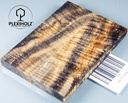 Kastanie Maser stabilisiert | 120x40x10 | plexiholz | buckeye schalenpaar 0715
