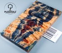 Box Elder Maser stabilisiert | plexiholz | 160x45x10 | Griffschalenpaar 0781