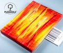 Kastanie Maser stabilisiert | 130x45x10 | plexiholz | schalenpaar 0841