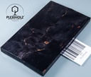 Karelische Maserbirke stabilisiert | 140x40x10 | plexiholz | Griffmaterial 0876