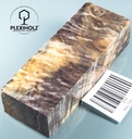 Kastanie Maser stabilisiert | 120x44x29 | plexiholz | Buckeye Griffblock 1333