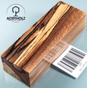 Buche gestockt stabilisiert Griffblock | 120x40x28 | Messergriff 1340