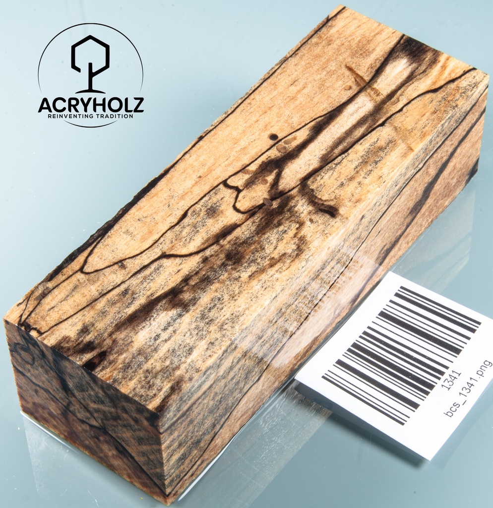Buche gestockt stabilisiert Griffblock | 120x42x33 | Messergriff 1341