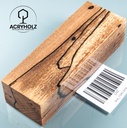 Buche gestockt stabilisiert Griffblock | 120x42x30 | Messergriff 1342