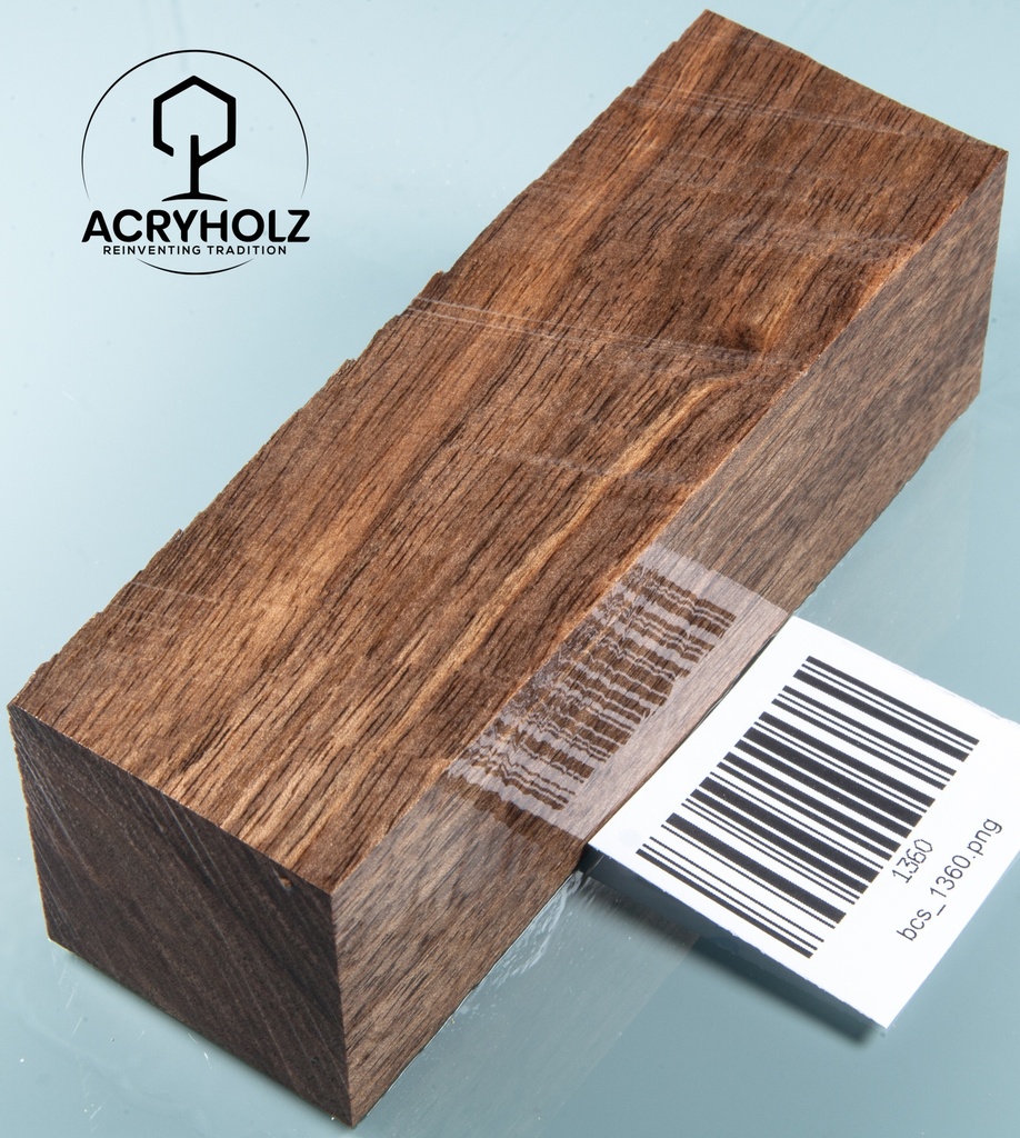 Walnuss Drechselholz stabilisiert | 120x40x40 | acryholz | Drechseln | 1360