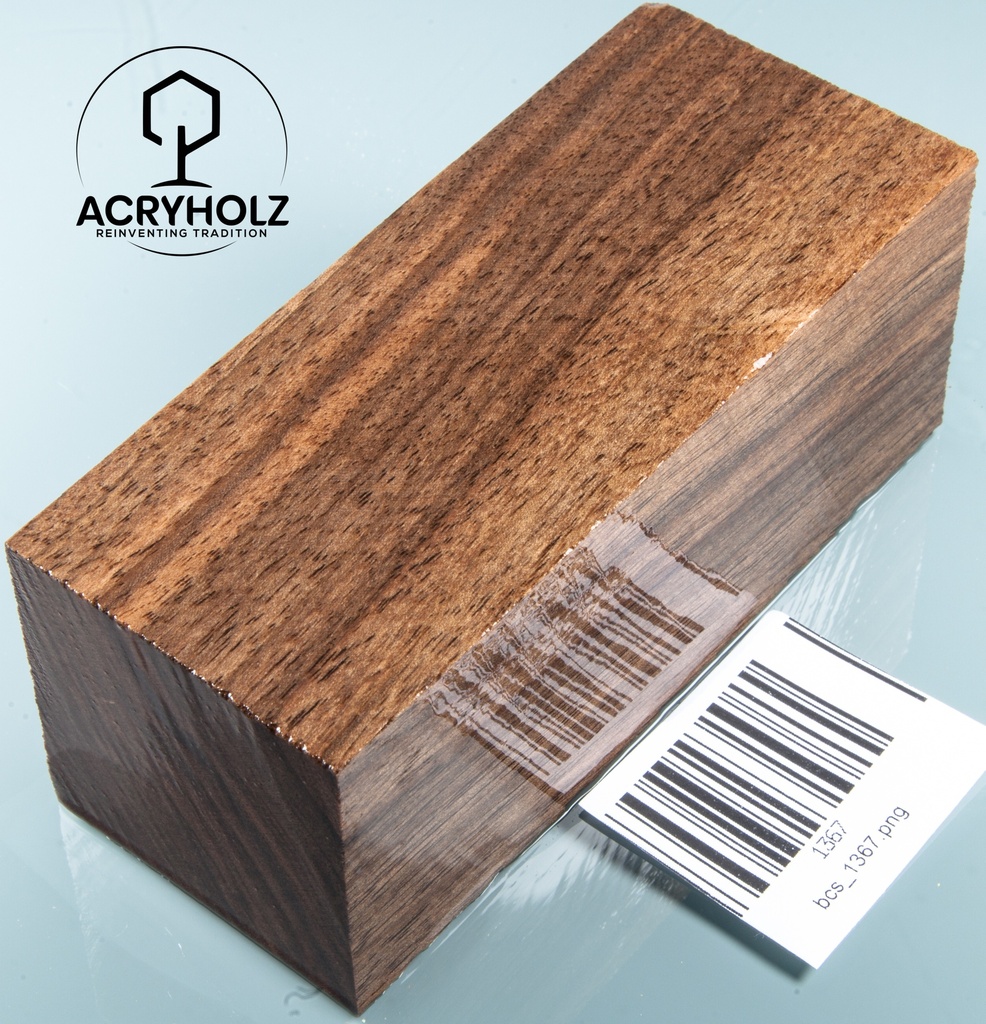 Walnuss Drechselholz stabilisiert | 120x50x50 | acryholz | Drechseln | 1367