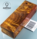 Pappel Maser stabilisiert Griffblock | 140x50x35 | ACRYHOLZ| Messergriff 1385