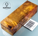 Pappel Maser stabilisiert Griffblock | 140x50x35 | ACRYHOLZ| Messergriff 1387