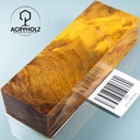 Pappel Maser stabilisiert Griffblock | 140x50x35 | ACRYHOLZ| Messergriff 1389