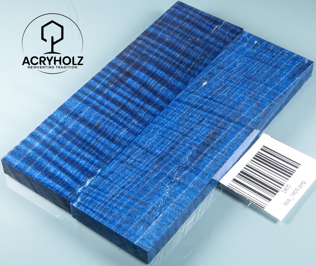 Ahorn Griffschalen stabilisiert | 150x44x10 | acryholz | Messergriff | 1405