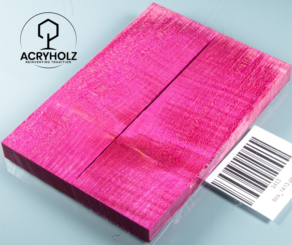 Ahorn Griffschalen stabilisiert | 120x40x10 | acryholz | Messergriff | 1413
