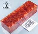 Ahorn Maser Griffblock stabilisiert | 130x40x30 | acryholz | 1444