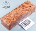 Ulme Maser Griffblock stabilisiert | 120x40x30 | acryholz | 1456