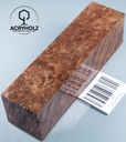 Nussbaum Maser stabilisiert | 150x40x40 | acryholz | Drechselholz Drechseln 1487