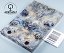 Pappel Griffschalen stabilisiert | 140x45x10| acryholz| Messer | Griffholz 1501