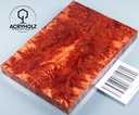 Ahorn Maser Griffschalen stabilisiert | 120x40x10 | acryholz | Messergriff | 1505