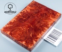 Ahorn Maser Griffschalen stabilisiert | 120x40x10 | acryholz | Messergriff | 1506