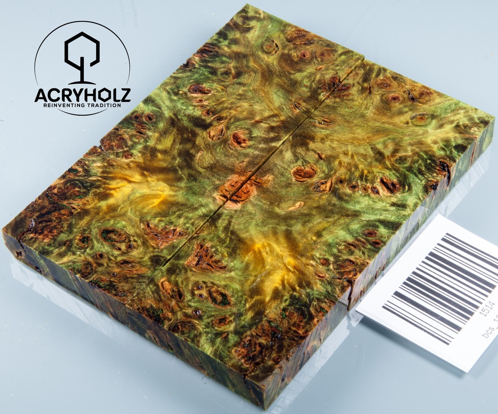 Kastanie Maser stabilisiert | 120x45x10 | acryholz | schalenpaar 1514