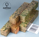 Plane Pen Blank Green Stabilized | 100x20x20 | acryholz | 1541