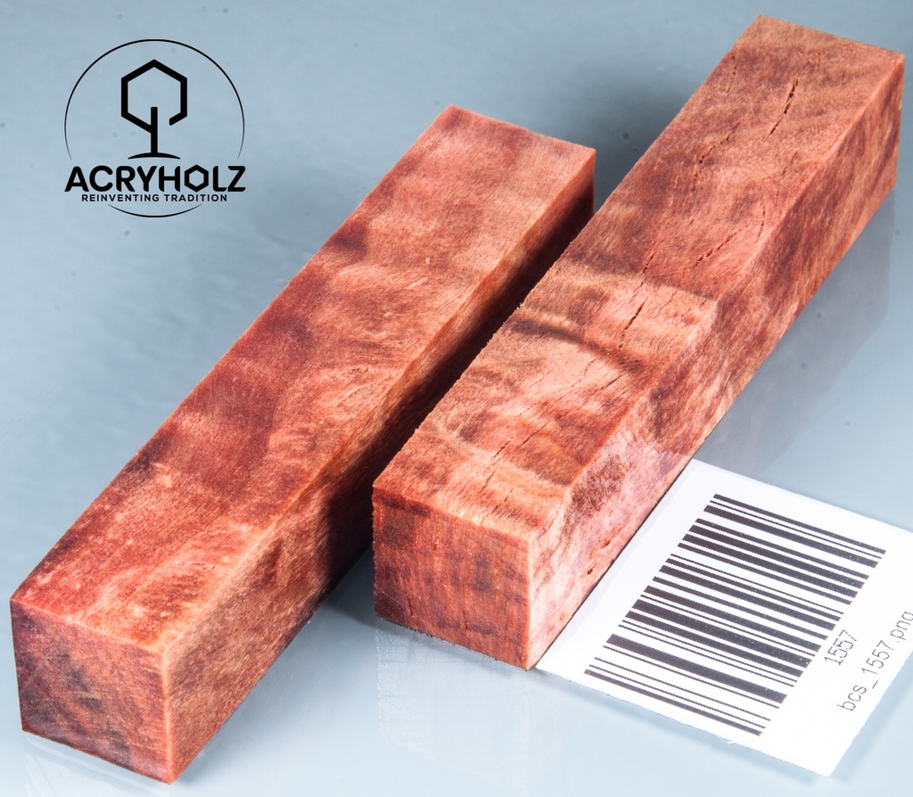 Ahorn Stiftrohling rosa stabilisiert | 100x20x20 | acryholz | 1557