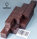 Ahorn Stiftrohling braun stabilisiert | 100x20x20 | acryholz | 1564