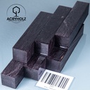Acero Blank per Penna Nero Stabilizzato | 100x20x20 | acryholz | 1565