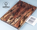 Buche gestockt stabilisiert Griffschalen| 140x44x9 | ACRYHOLZ | Messergriff 1569