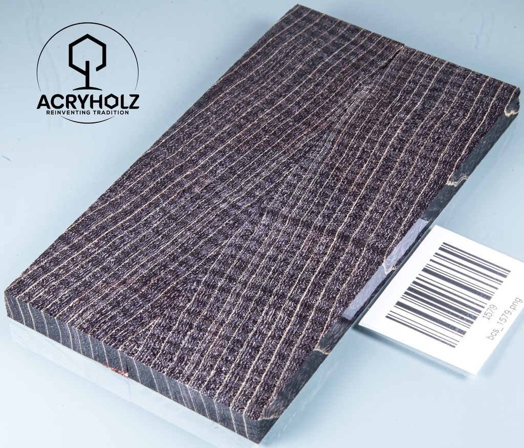 Ahorn Griffschalen geriegelt stabilisiert | 150x40x10 | ACRYHOLZ | 1579