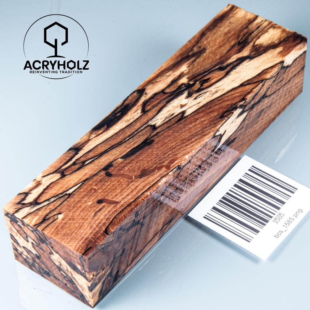 Buche gestockt stabilisiert Griffblock | 140x40x30 | Messergriff 1585