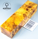 Pappel Maser stabilisiert Griffblock | 150x40x30 | ACRYHOLZ| Messergriff 1607