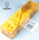 Pappel Maser stabilisiert Griffblock | 150x40x30 | ACRYHOLZ| Messergriff 1609