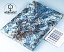 Kastanie Maser stabilisiert | plexiholz | 120x40x10 | Griffschalenpaar 1651