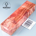Pappel Maser stabilisiert Griffblock | 150x40x30 | ACRYHOLZ| Messergriff 1599