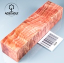 Pappel Maser stabilisiert Griffblock | 150x40x30 | ACRYHOLZ| Messergriff 1659