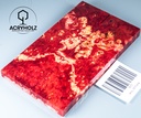 Box Elder Maser stabilisiert | acryholz | 140x40x10 | Griffschalenpaar 1673