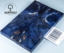Pappel Griffschalen stabilisiert | 140x45x10| acryholz| Messer | Griffholz 1716