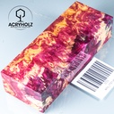 Box Elder Maser stabilisiert Griffblock | 120x45x28 | ACRYHOLZ| Messergriff 1721