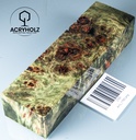 Pappel Maser stabilisiert Griffblock | 145x45x30 | ACRYHOLZ| Messergriff 1760